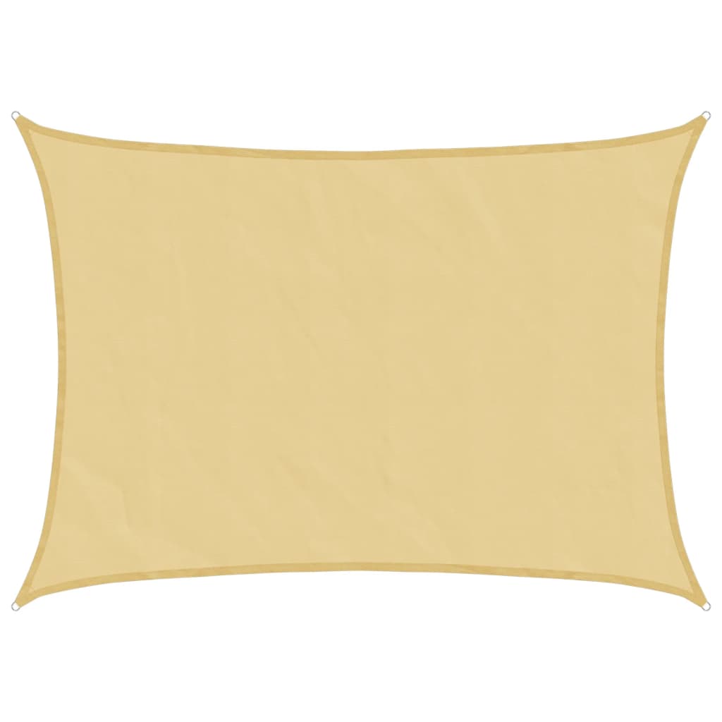 VidaXL Zonnezeil 8x6m 100% polyester oxford zandkleurig