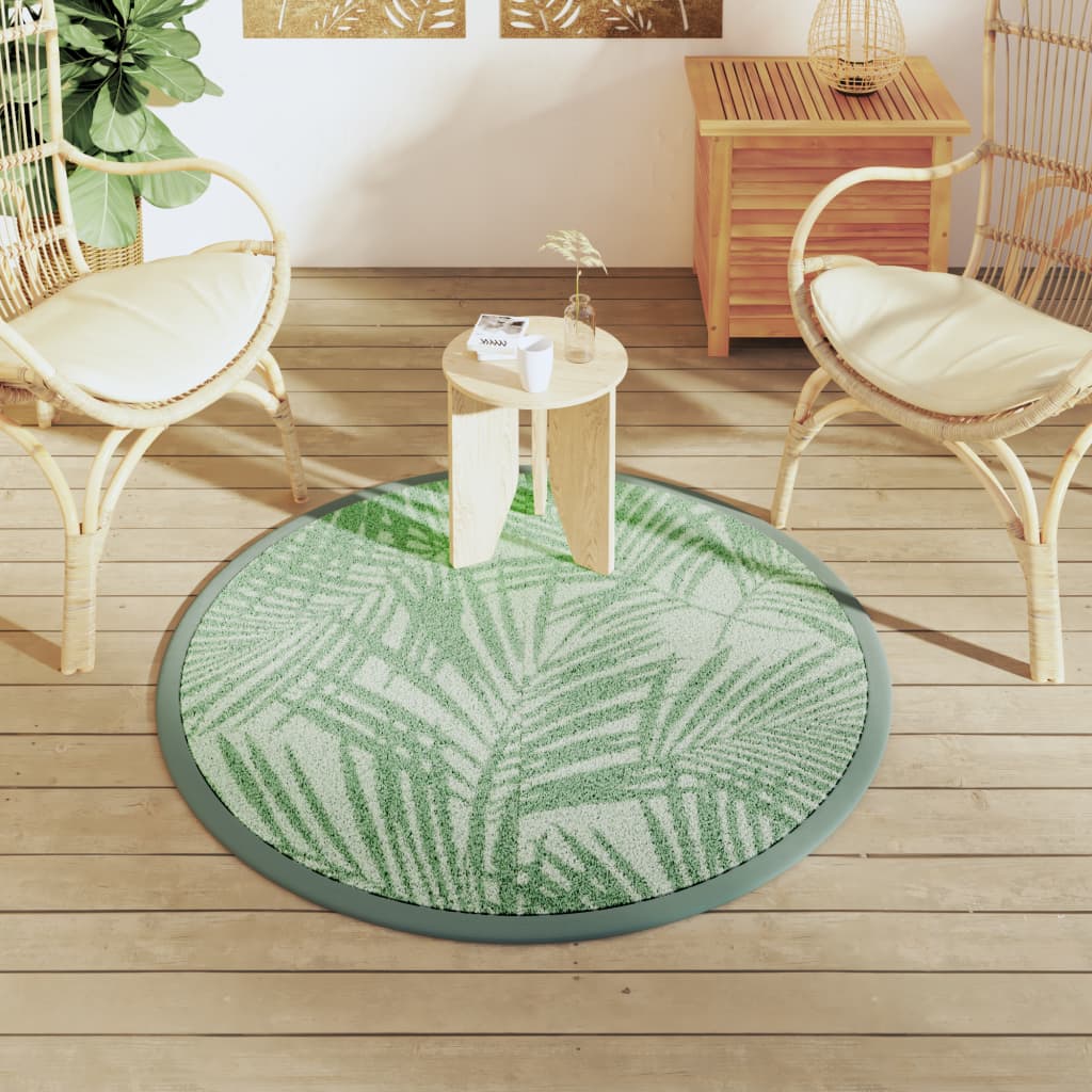 Vidaxl buitenkleed arakil ø120 cm polypropeen groen