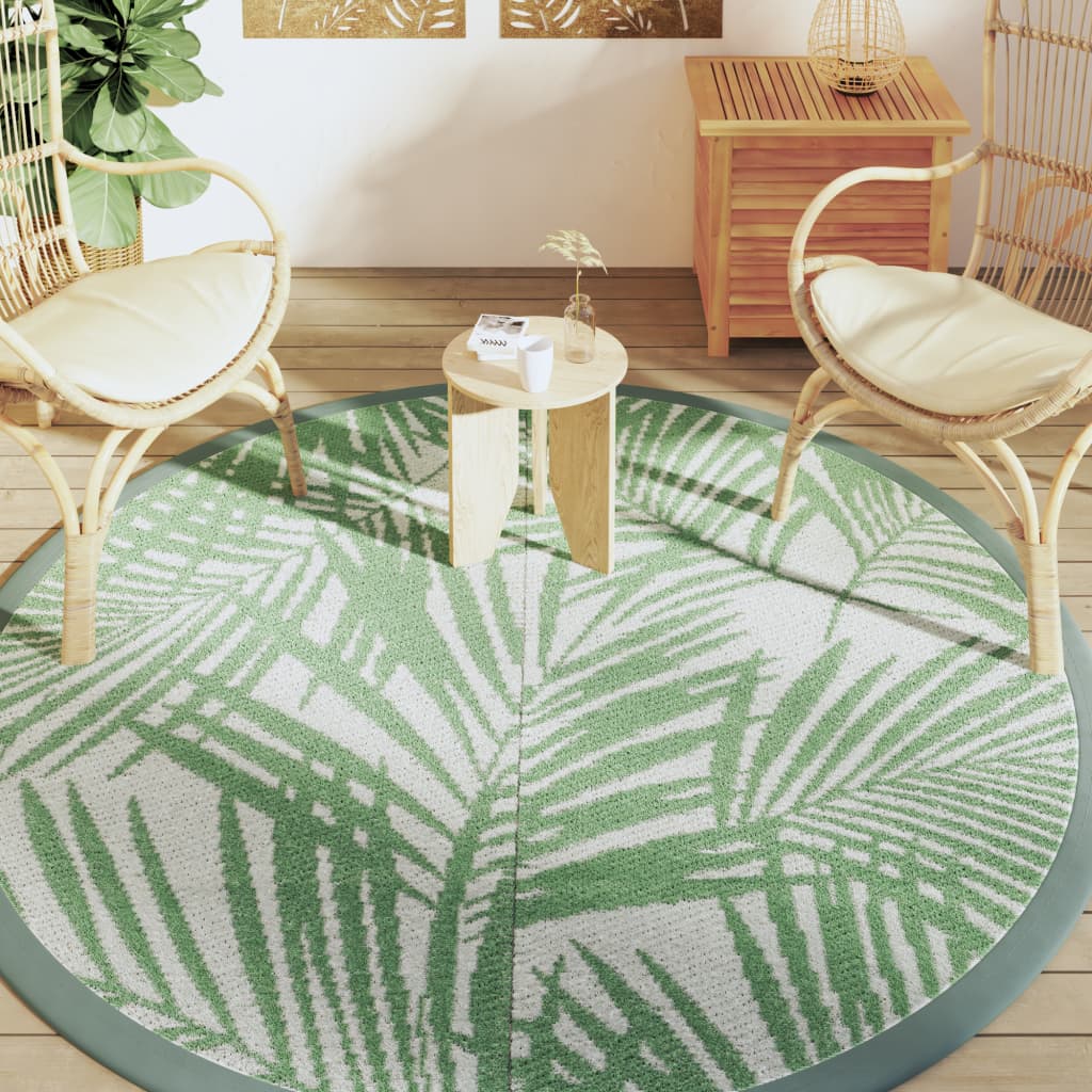 Vidaxl buitenkleed arakil ø 200 cm polypropeen groen