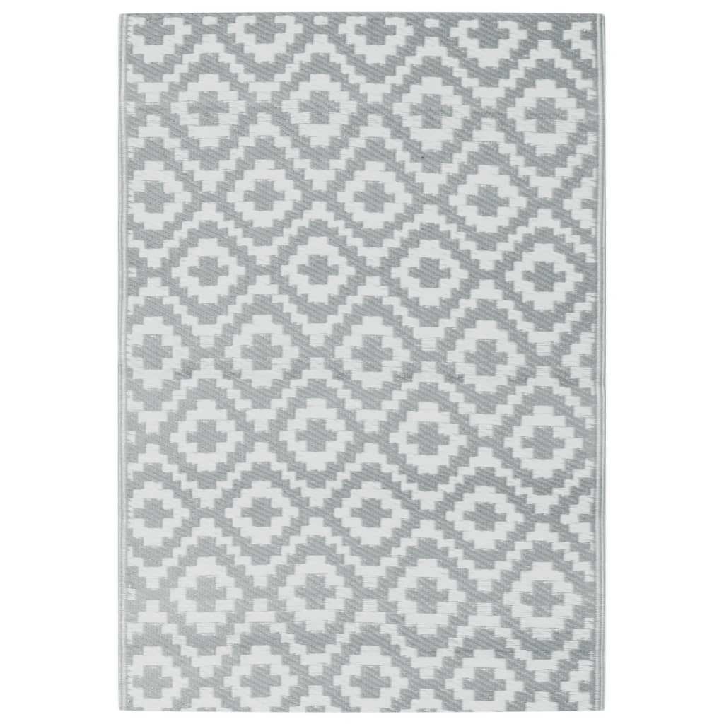 Vidaxl buitenkleed arakil 160x230 cm pp grijs