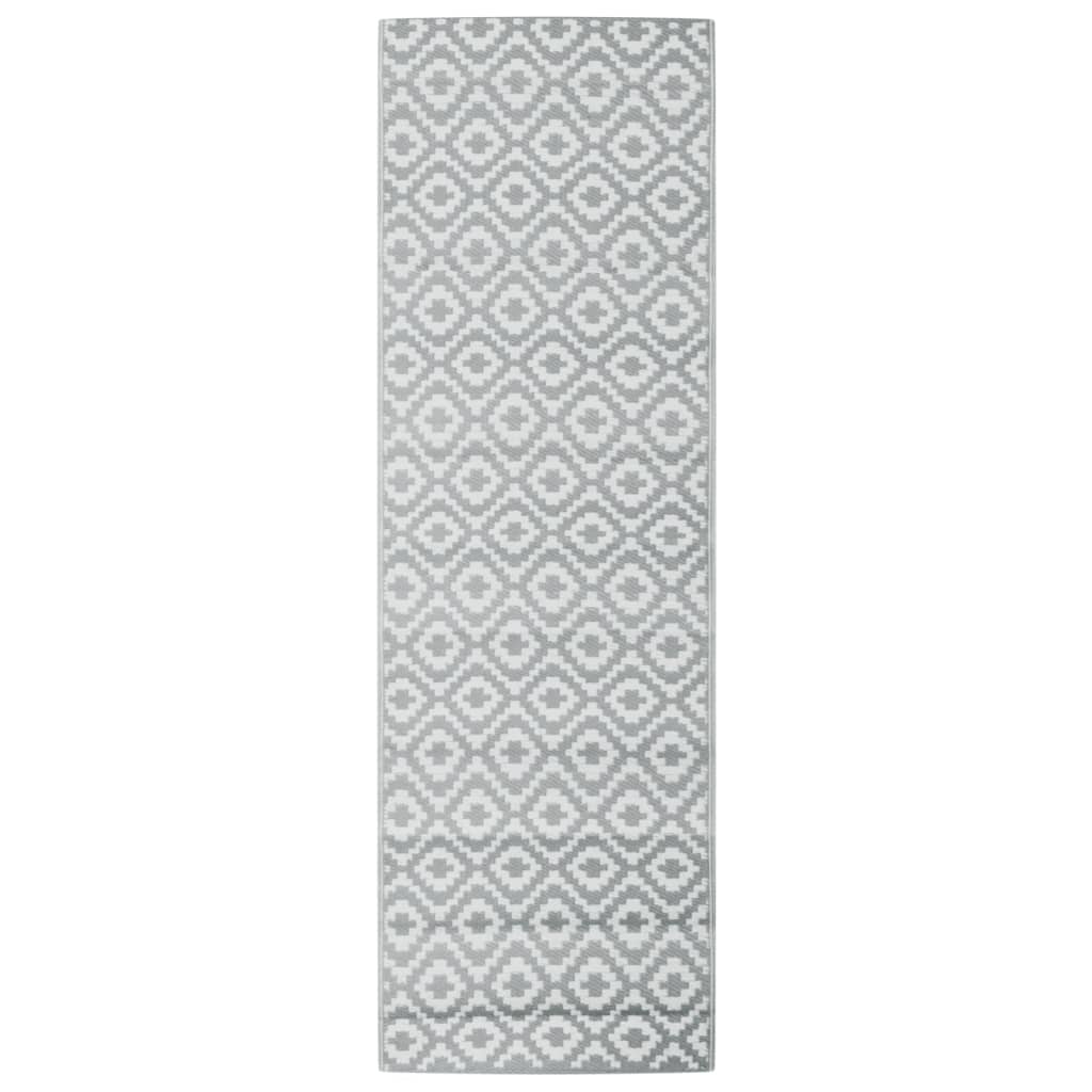 Vidaxl buitenkleed arakil 80x250 cm pp grijs