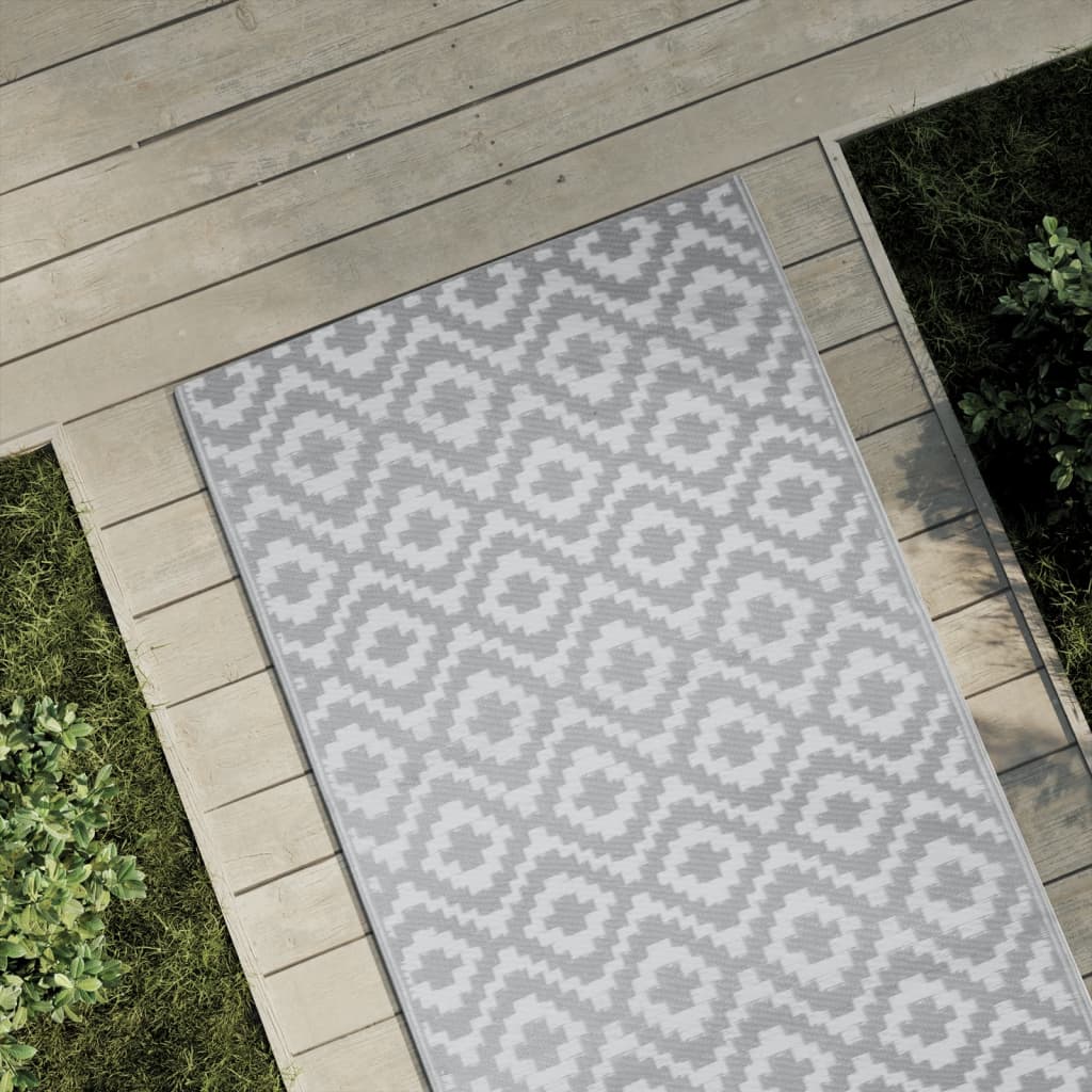 Vidaxl buitenkleed arakil 80x250 cm pp grijs
