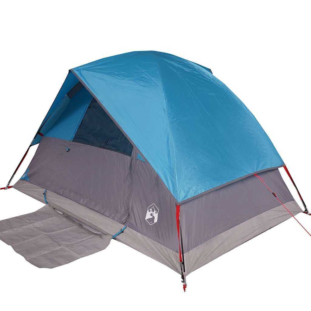 Vidaxl koepeltent 4-persoons waterdicht blauw
