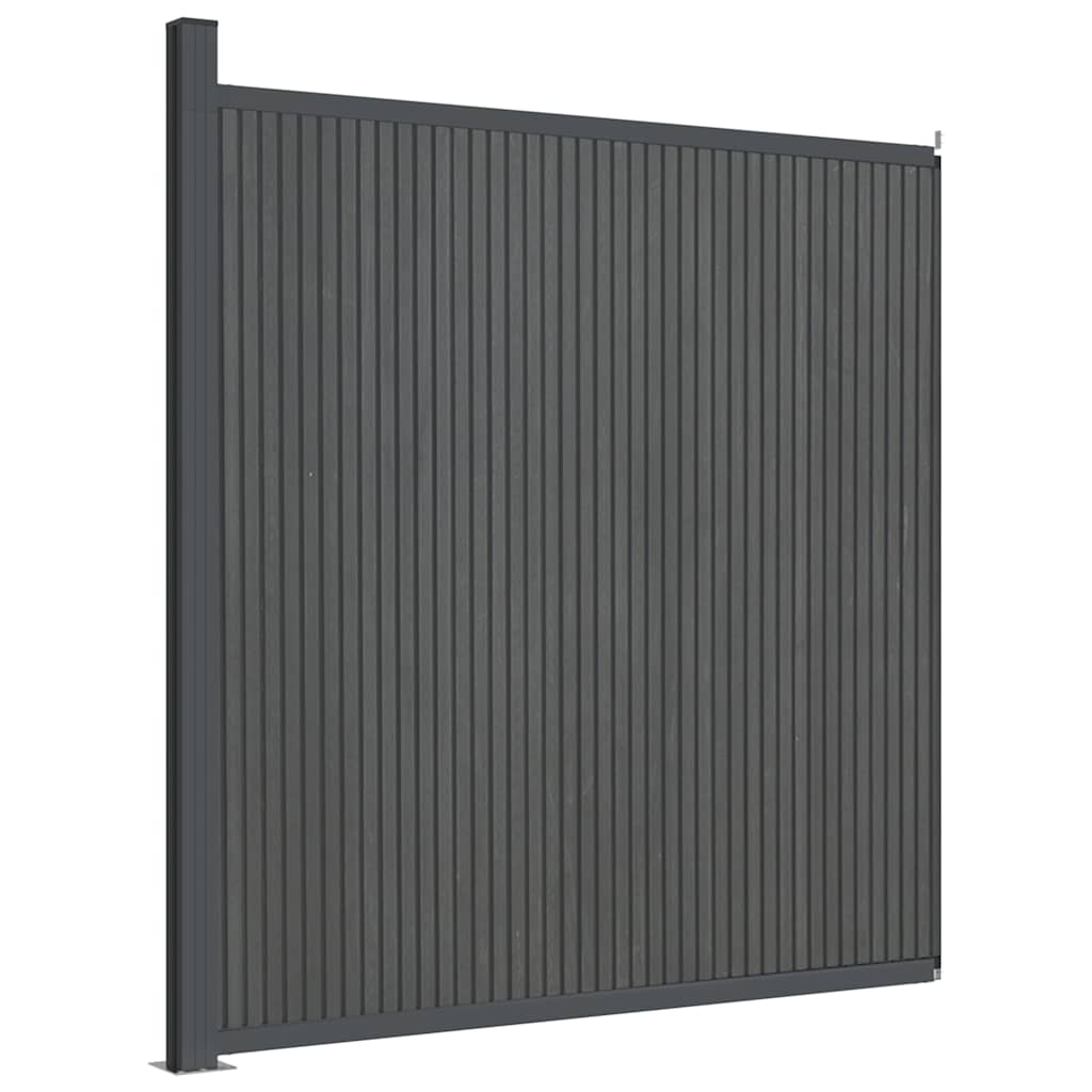 Vidaxl beschermpaneel 173x186 cm hkc grijs