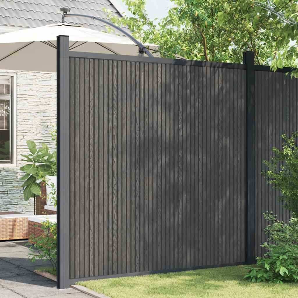 Vidaxl beschermpaneel 173x186 cm hkc grijs