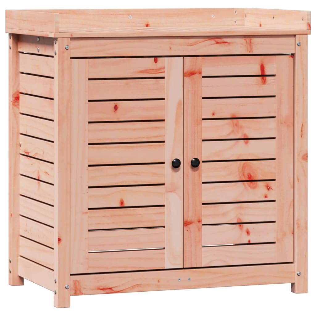 Vidaxl oppottafel met planken 82,5x50x86,5 cm massief douglashout