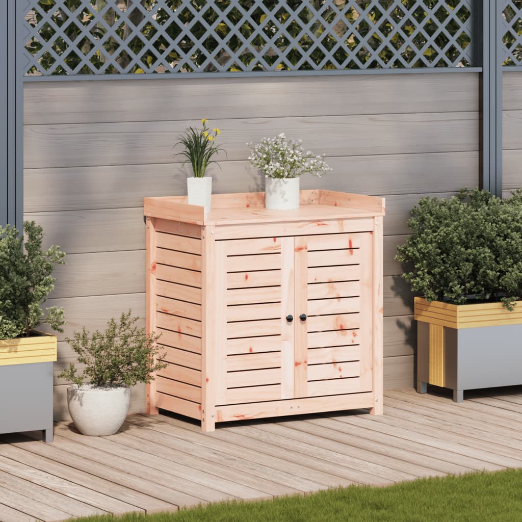 Vidaxl oppottafel met planken 82,5x50x86,5 cm massief douglashout