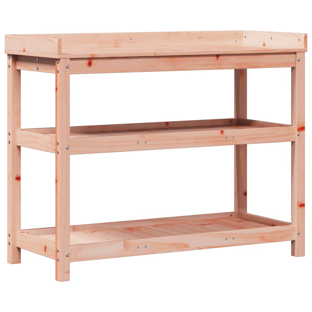 Vidaxl oppottafel met planken 108x45x86,5 cm massief douglashout