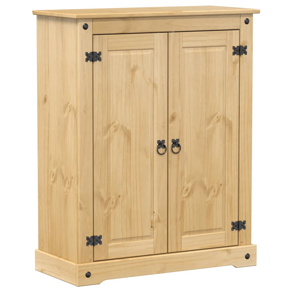 VidaXL Schoenenkast Corona 86x38,5x108 cm massief groenhout