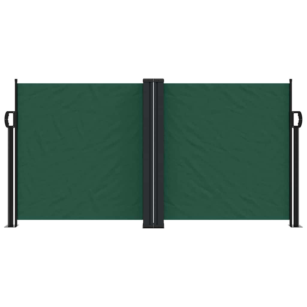 Vidaxl windscherm uittrekbaar 120x600 cm donkergroen