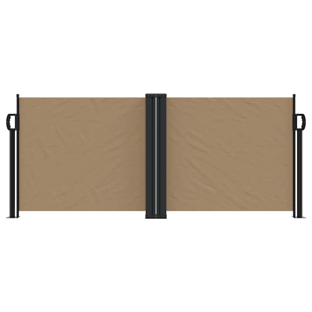 Vidaxl windscherm uittrekbaar 100x1000 cm taupe