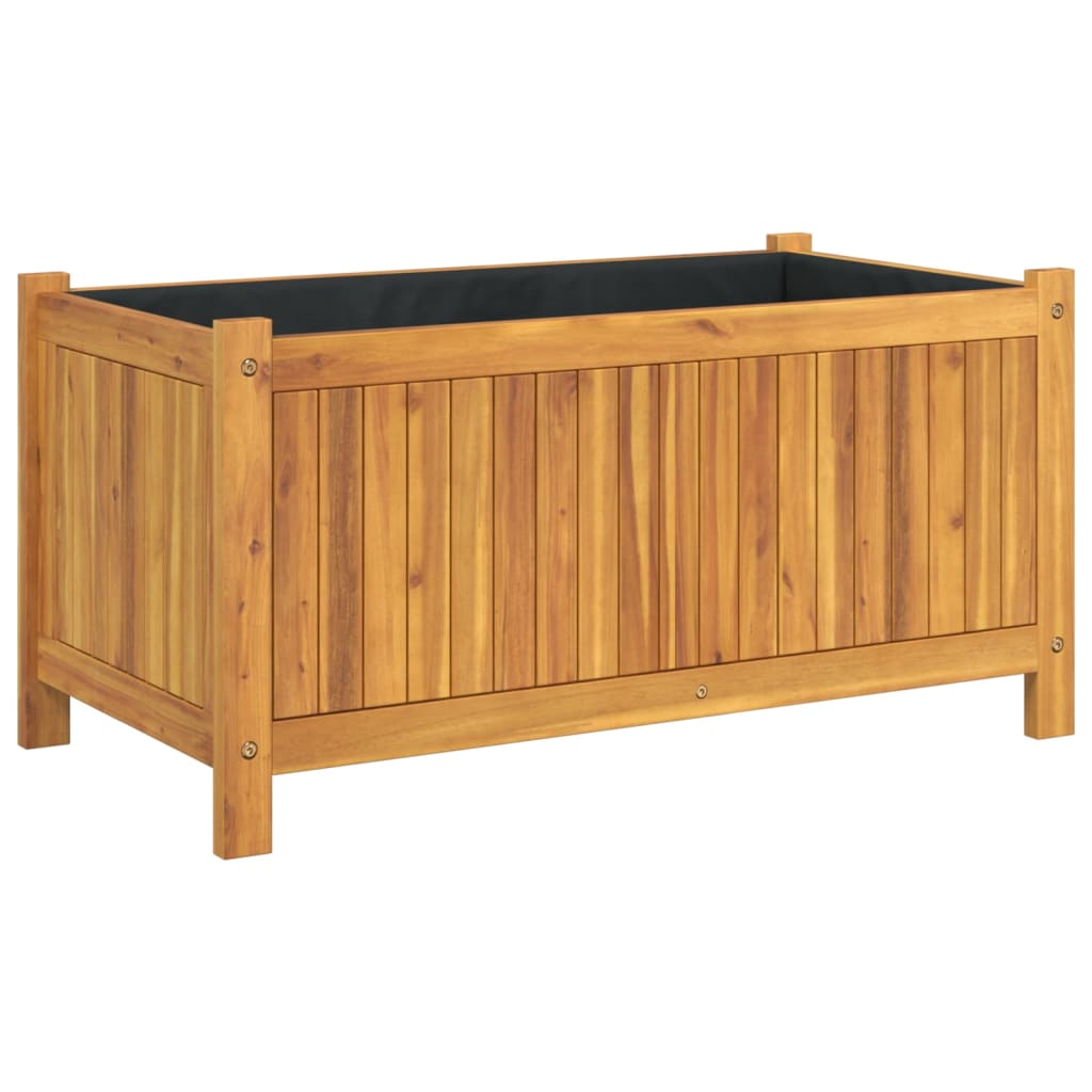 Vidaxl plantenbak met uitvoering 80x42x40 cm massief acaciahout