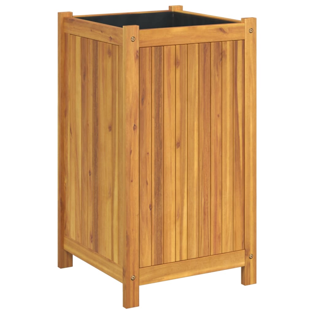 Vidaxl plantenbak met uitvoering 42x42x75 cm massief acaciahout