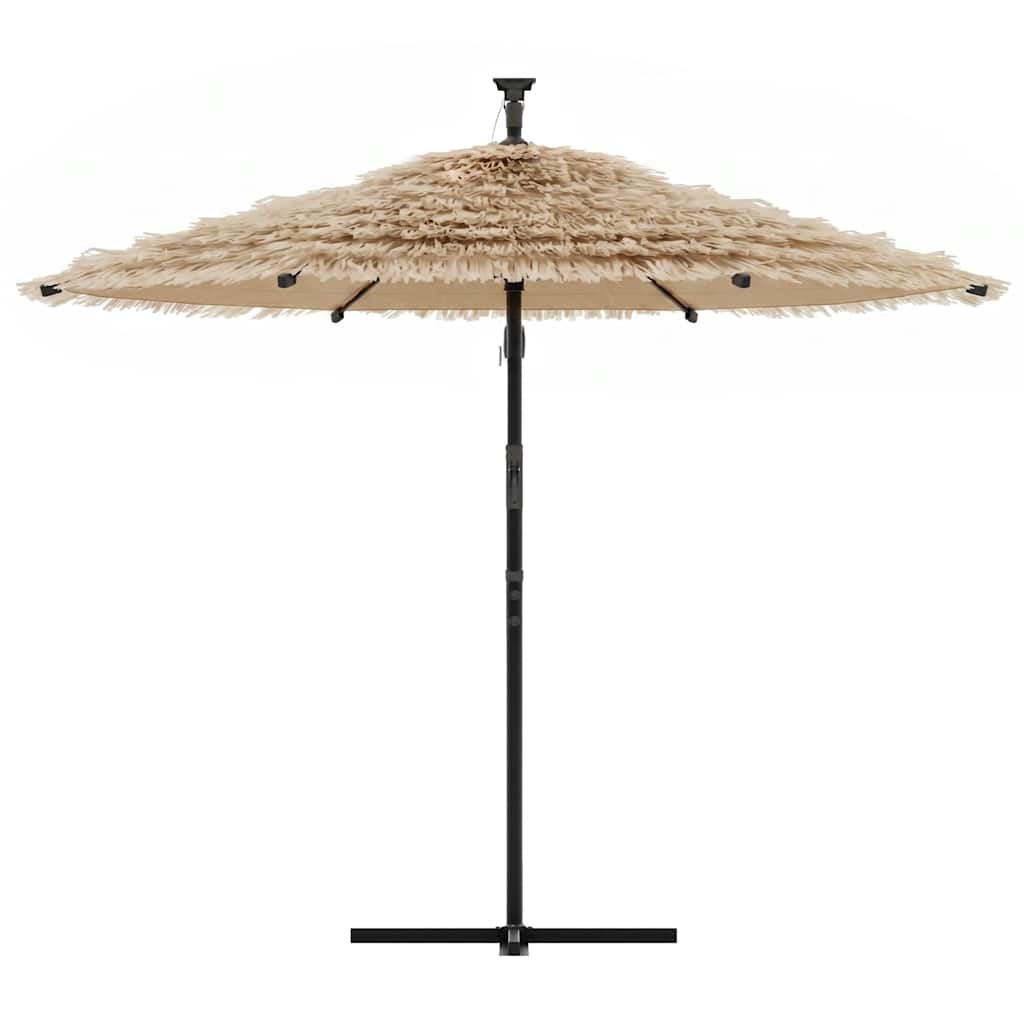 Vidaxl parasol met stalen paal 269x269x235 cm bruin