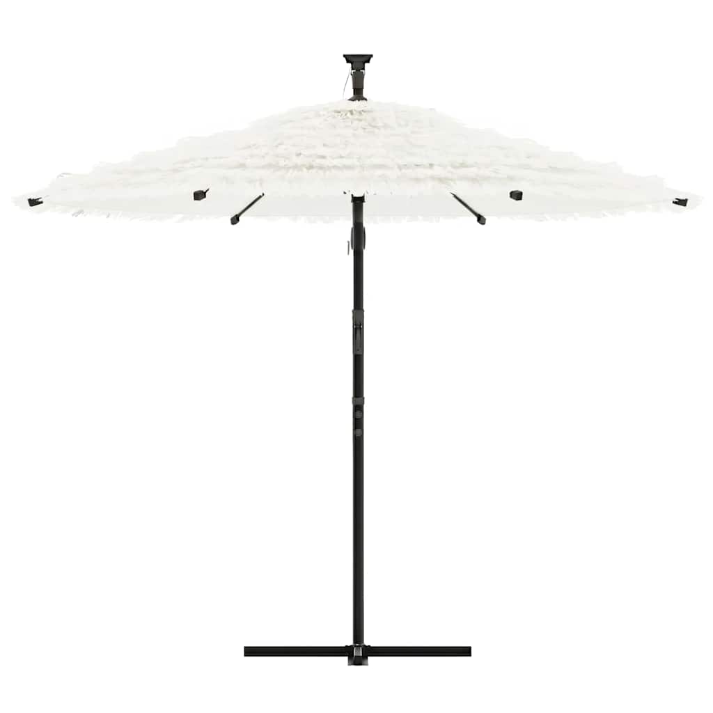 Vidaxl parasol met stalen paal 269x269x235 cm wit