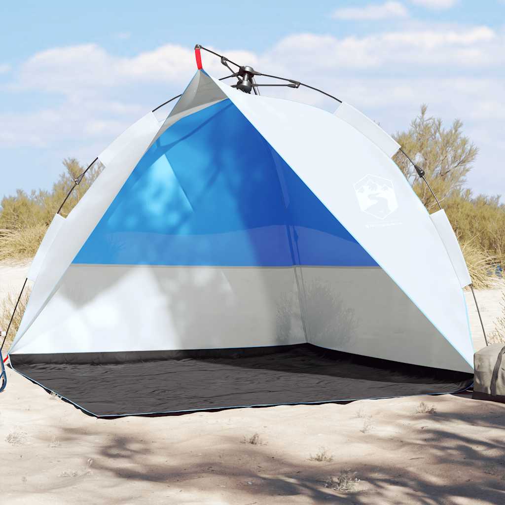 Vidaxl strandtent waterdichte snelontgrendeling azuurblauw