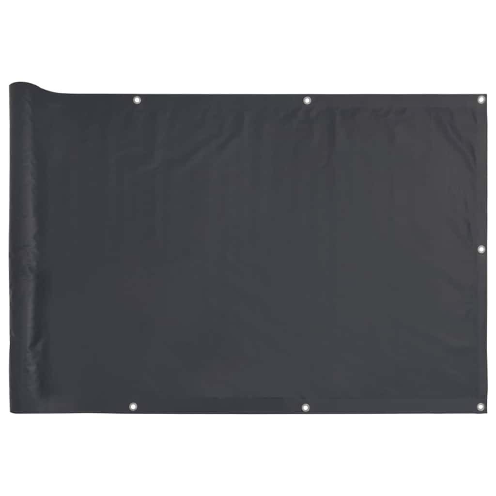 Vidaxl balkonscherm 300x75 cm pvc antracietkleurig