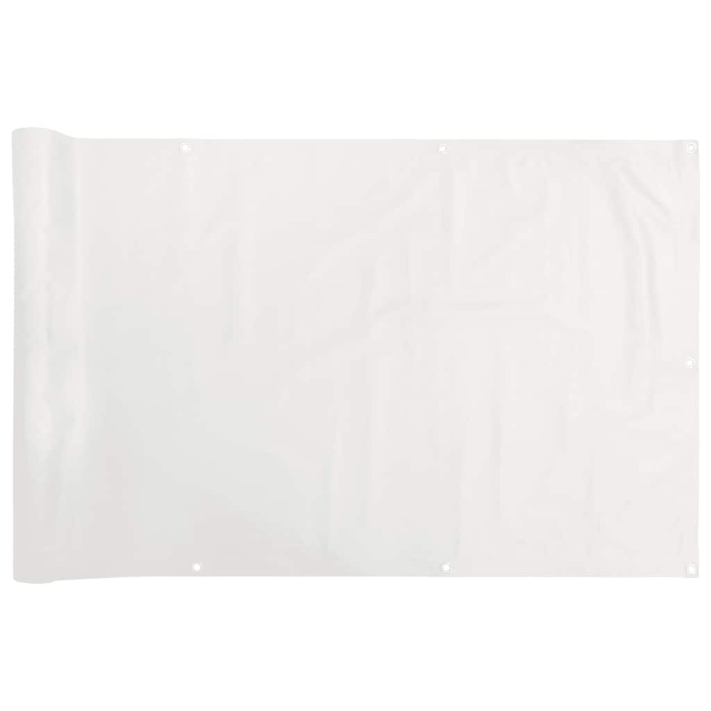 Vidaxl balkonscherm 300x90 cm pvc wit