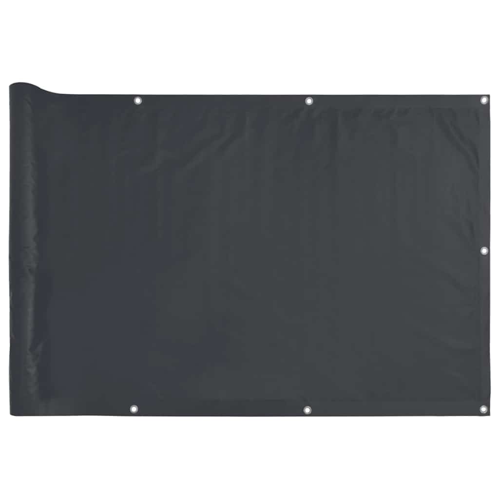 Vidaxl balkonscherm 500x120 cm pvc antracietkleurig
