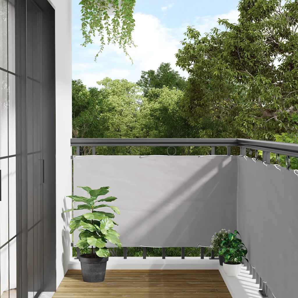 Vidaxl balkonscherm 400x120 cm pvc grijs