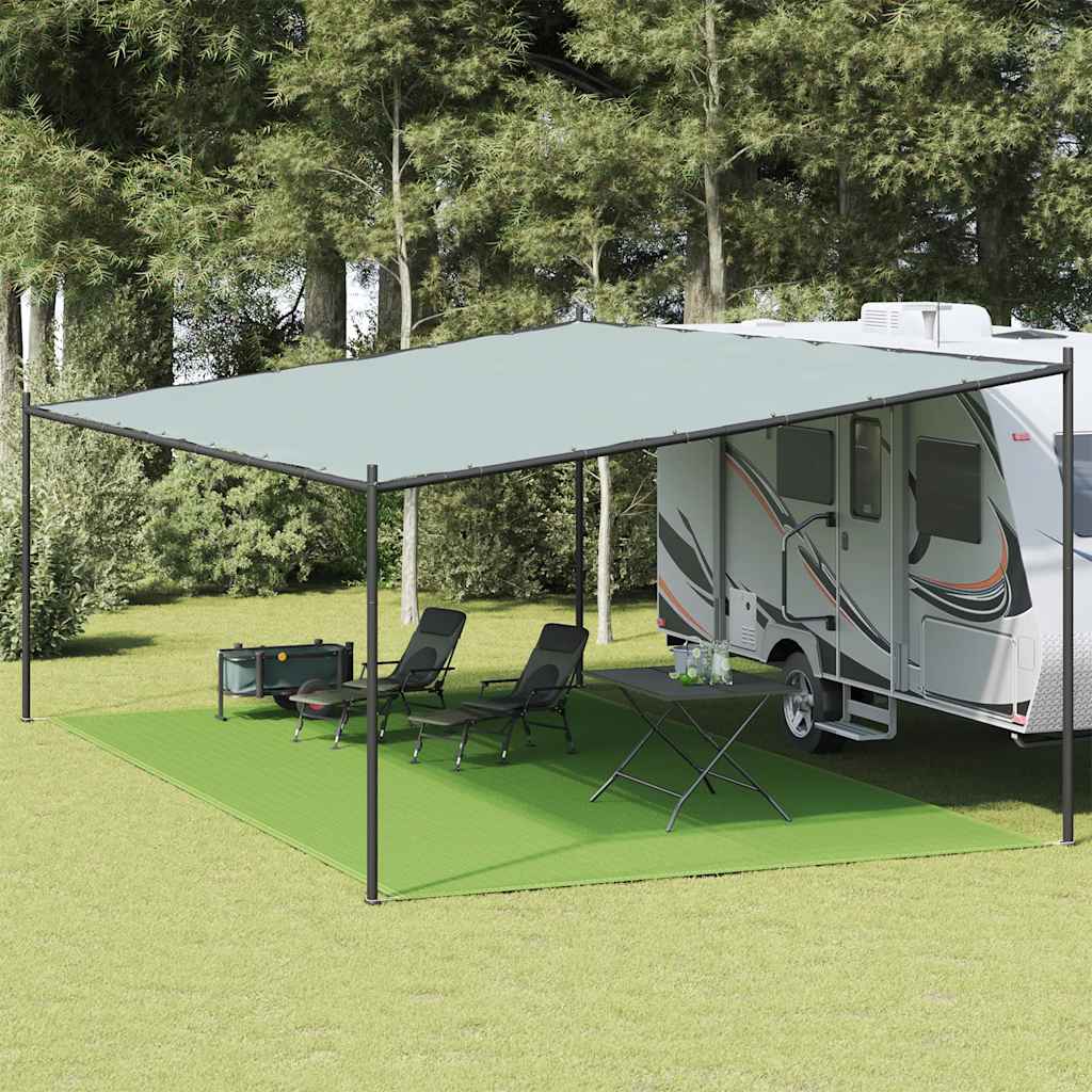 Vidaxl tenttapijt 400x700 cm hdpe lichtgroen