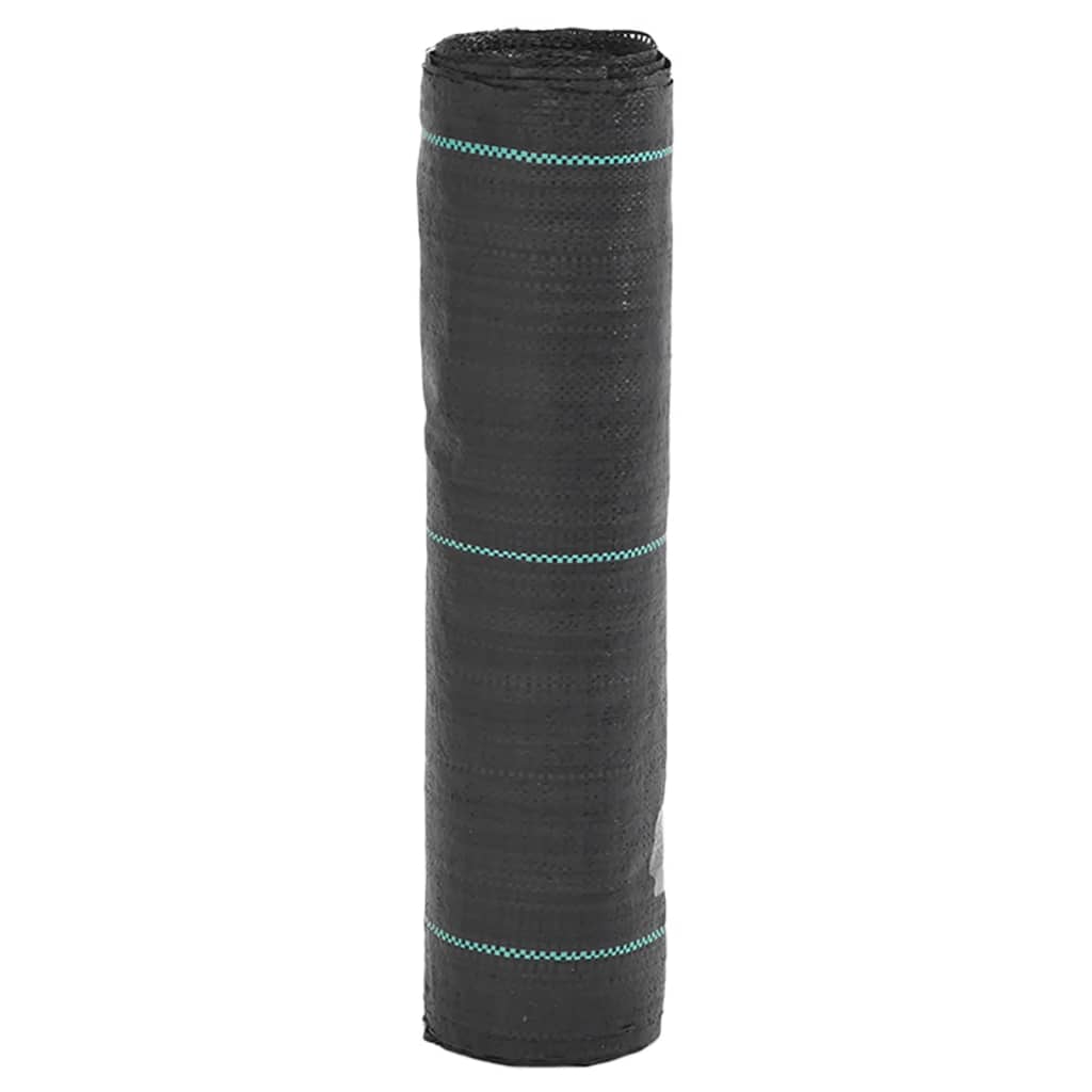 Vidaxl onkruidmembraan zwart 0,5x100 m pp