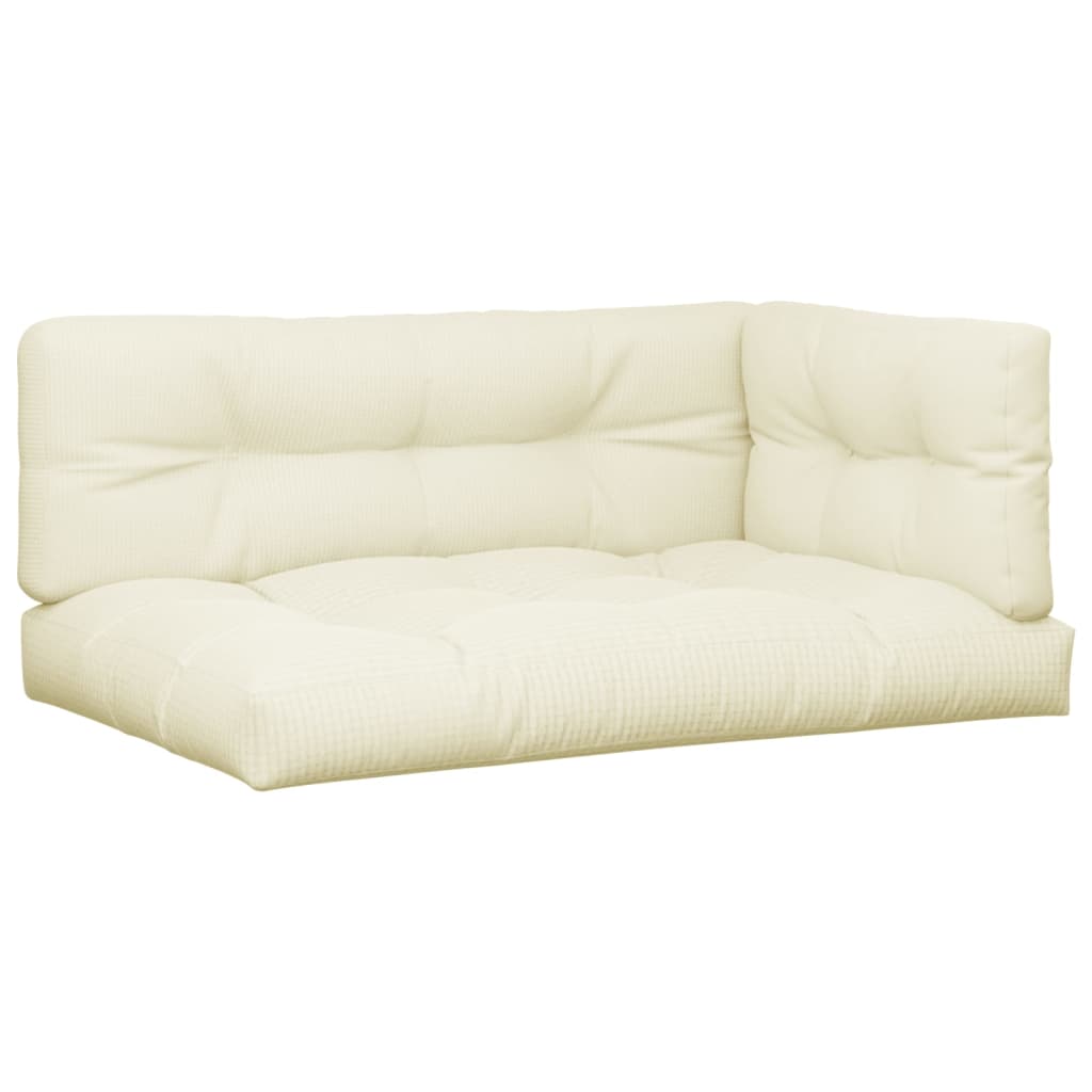 Vidaxl palletkussens 7 st stof crèmekleurig