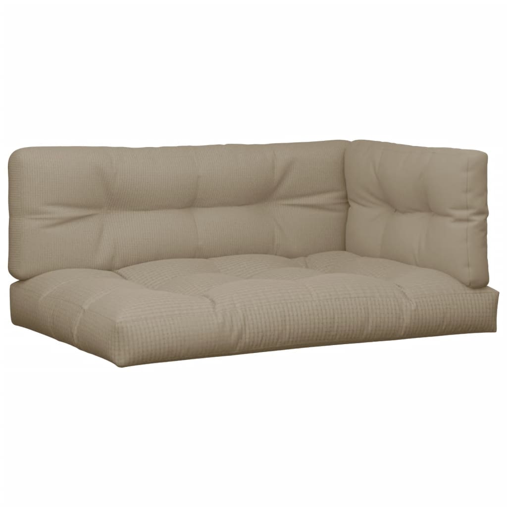 Vidaxl palletkussens 7 st stof taupe
