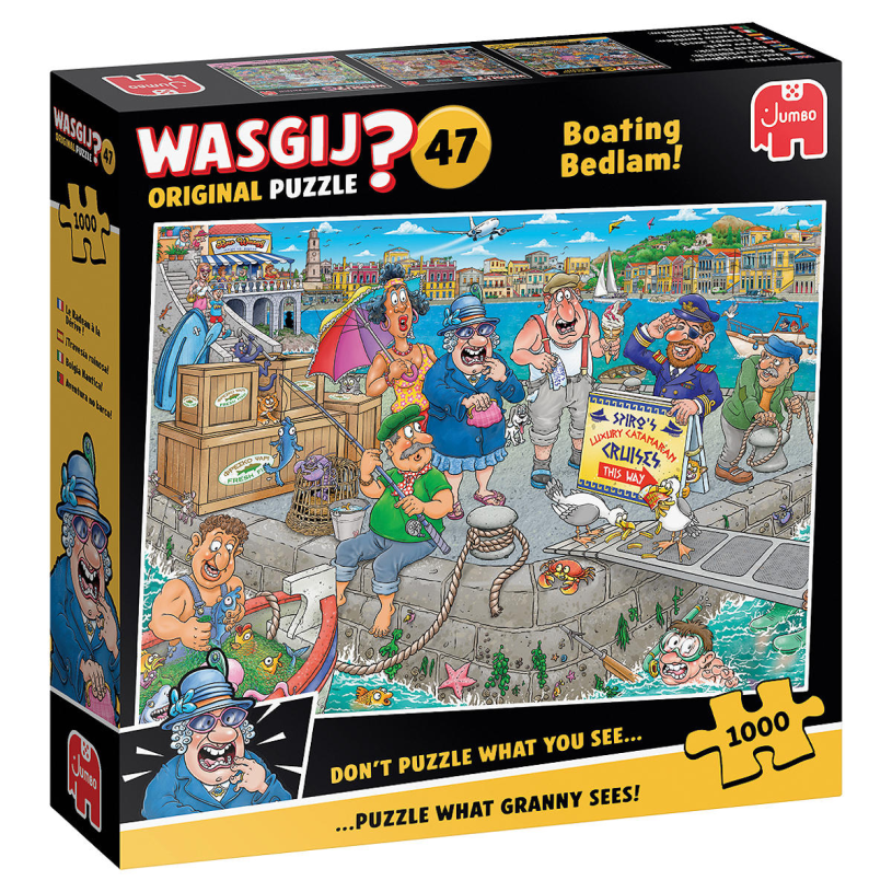 Jumbo wasgij original 47 legpuzzel - de boot in! - 1000st.