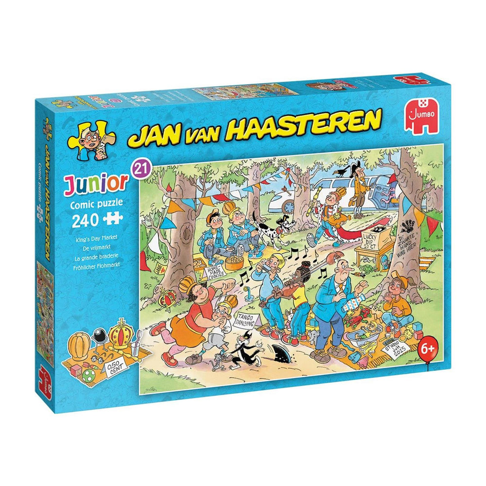 Jumbo jan van haasteren junior puzzel 21 de vrijmarkt 240 stukjes