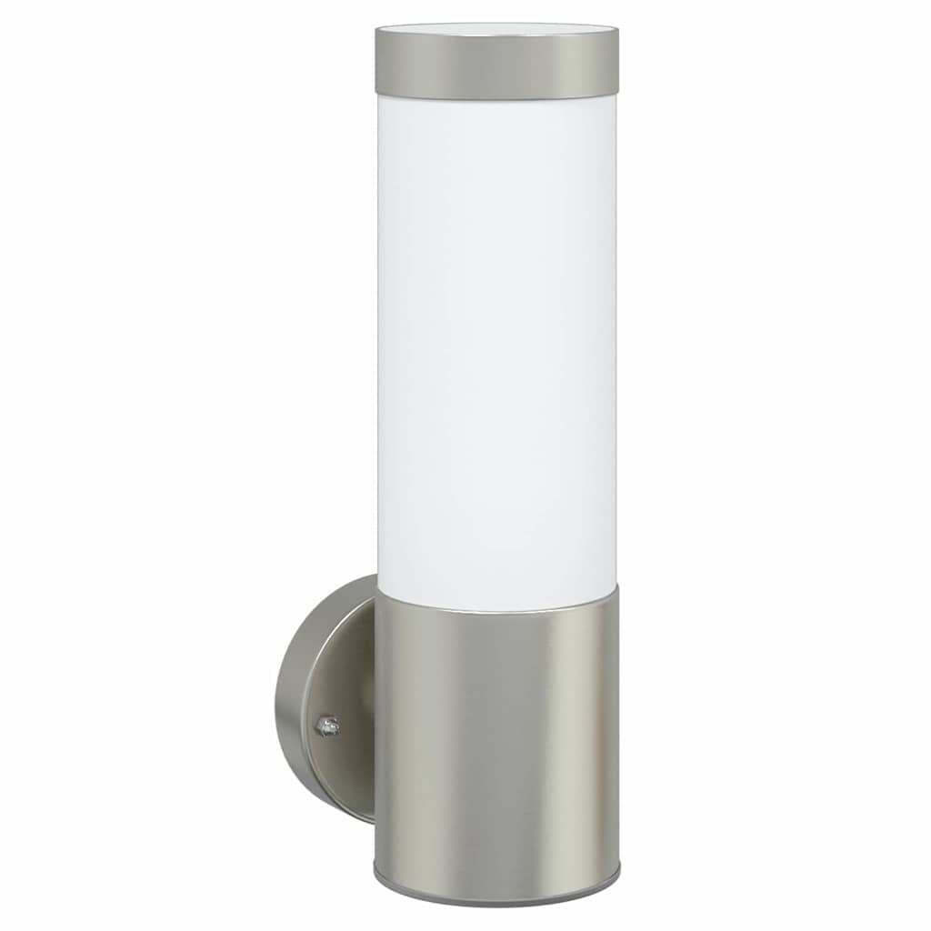 Vidaxl buiten wandlamp zilver 12 x 8,5 x 27 cm