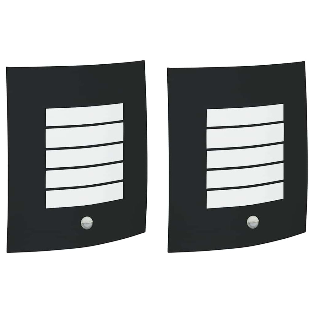 Vidaxl buiten wandlamp 2 st zwart 23,5 x 9 x 26 cm