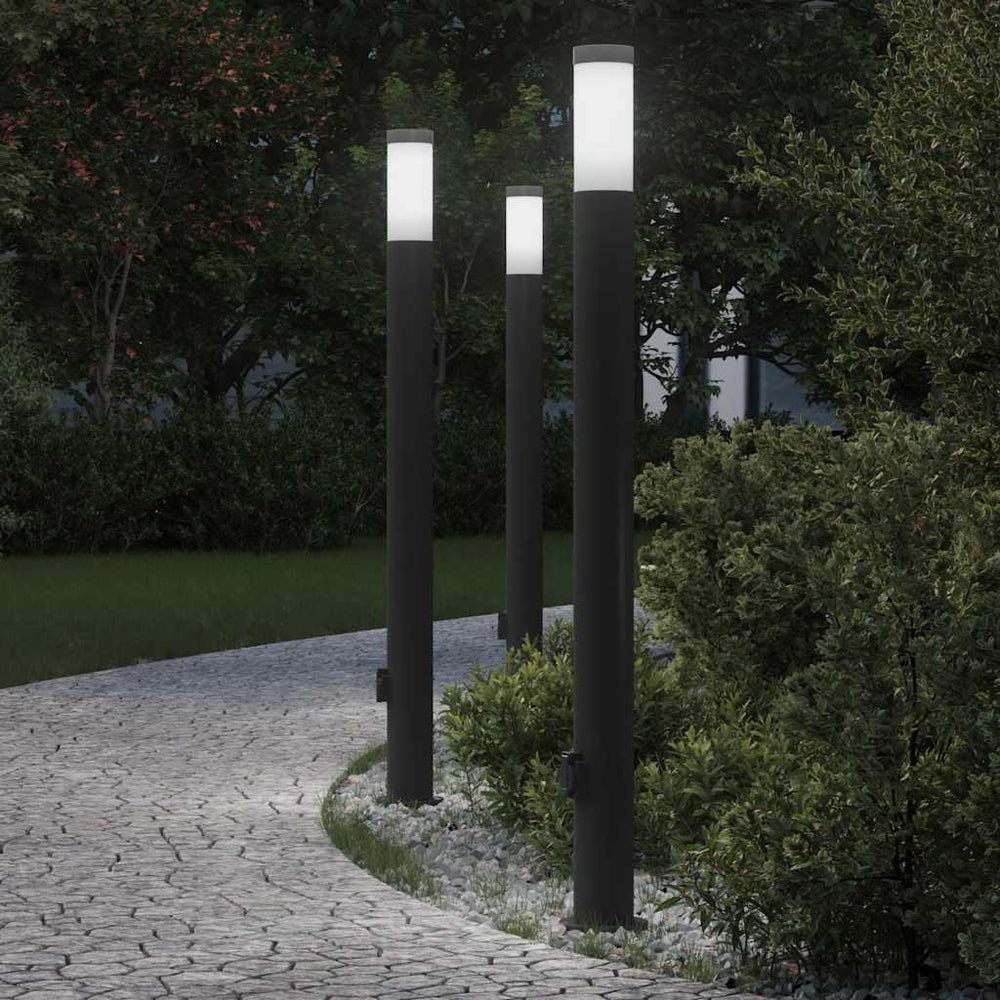 Vidaxl bolderverlichting met stopcontact 3 stuks 110 cm