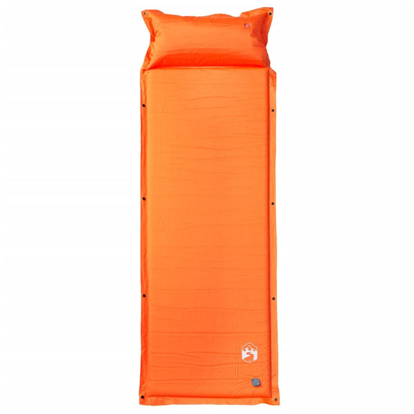 Vidaxl kampeermatras met kussen zelfopblazend 1-persoons oranje