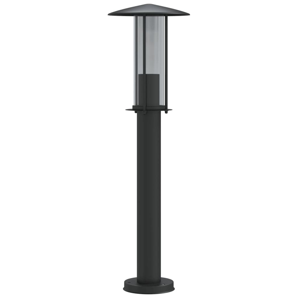 Vidaxl vloerlamp voor buiten 60 cm roestvrij staal zwart