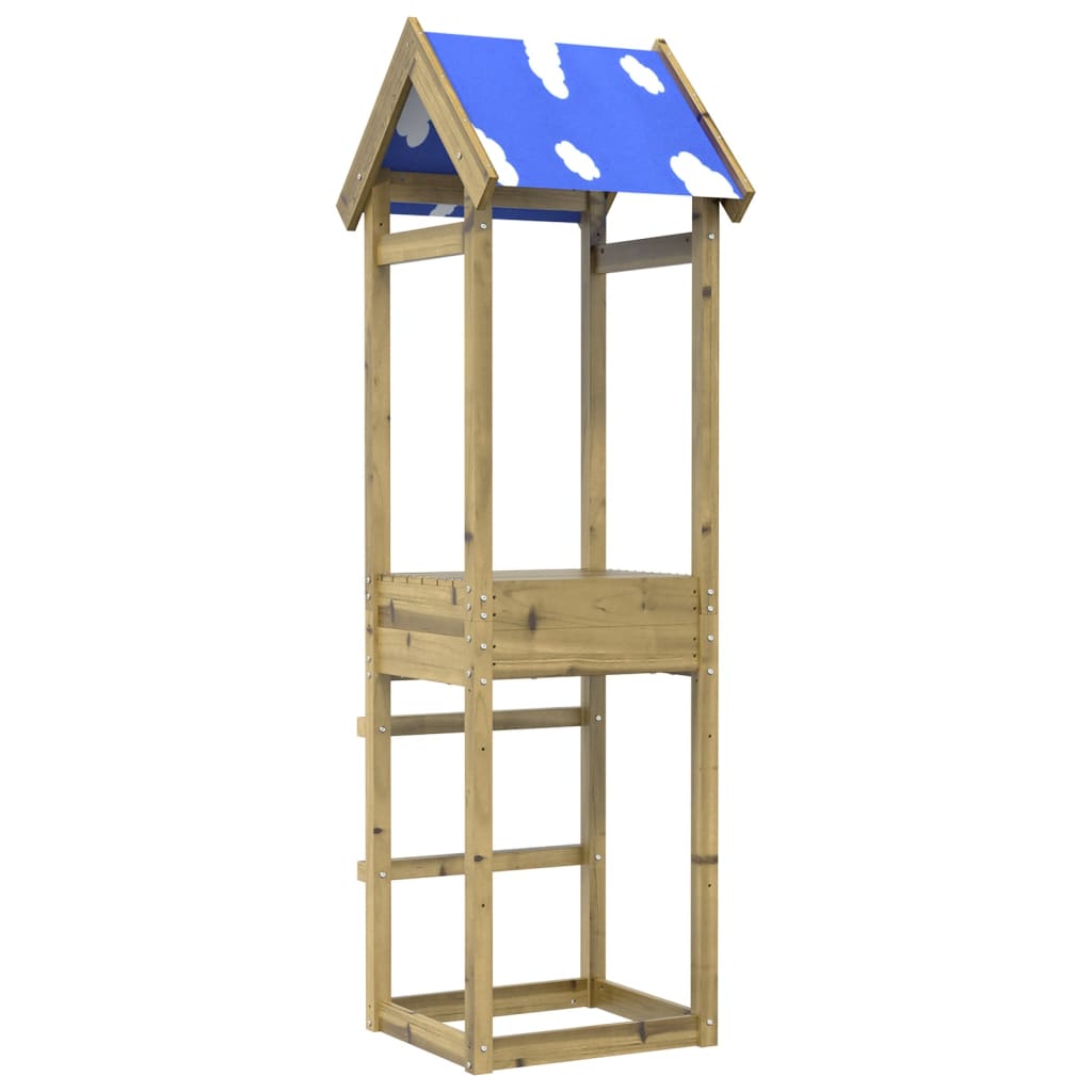 VidaXL Speeltoren 52,5x46,5x195 cm geïmpregneerd groenenhout