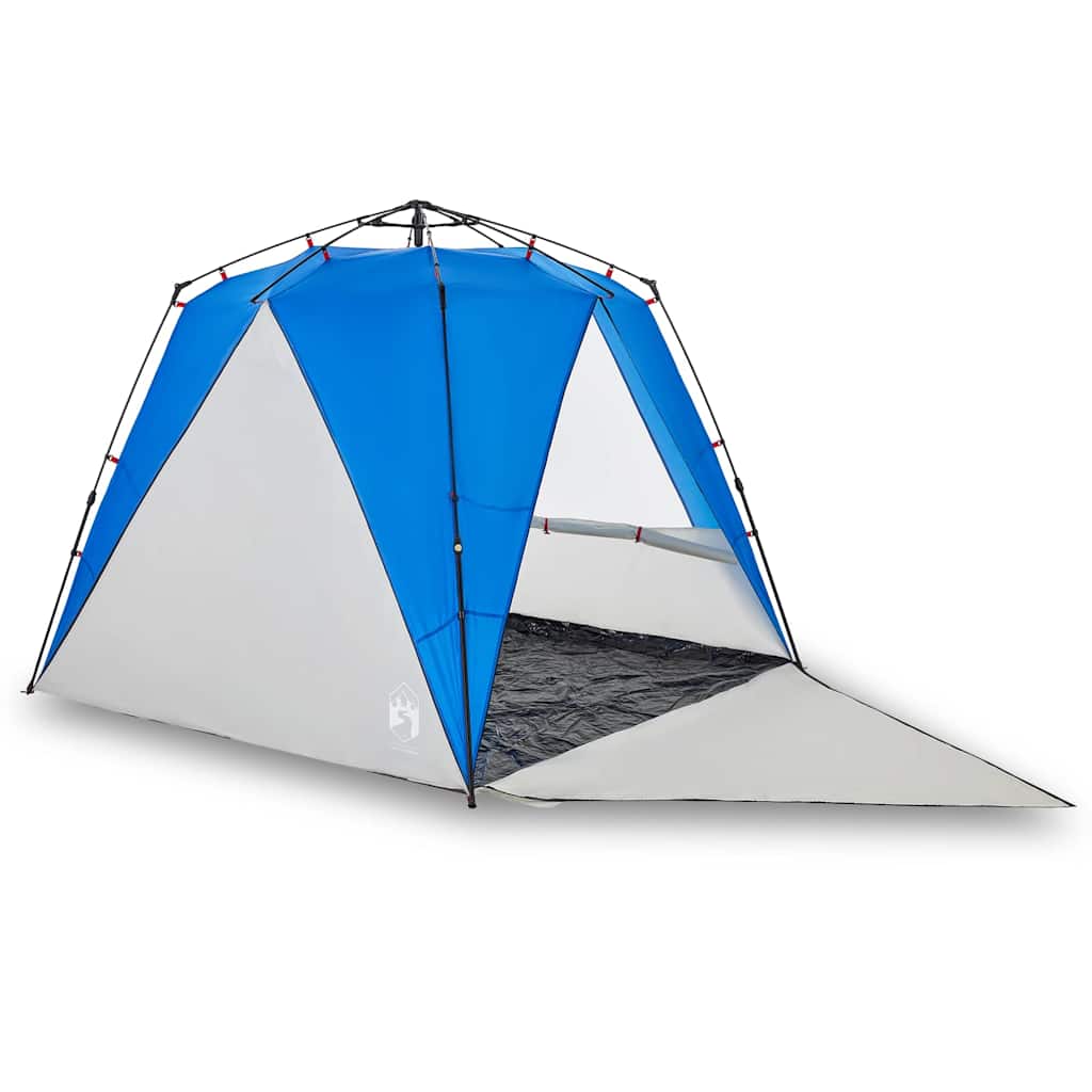 Vidaxl strandtent 4-persoons waterdichte snelontgrendeling azuurblauw