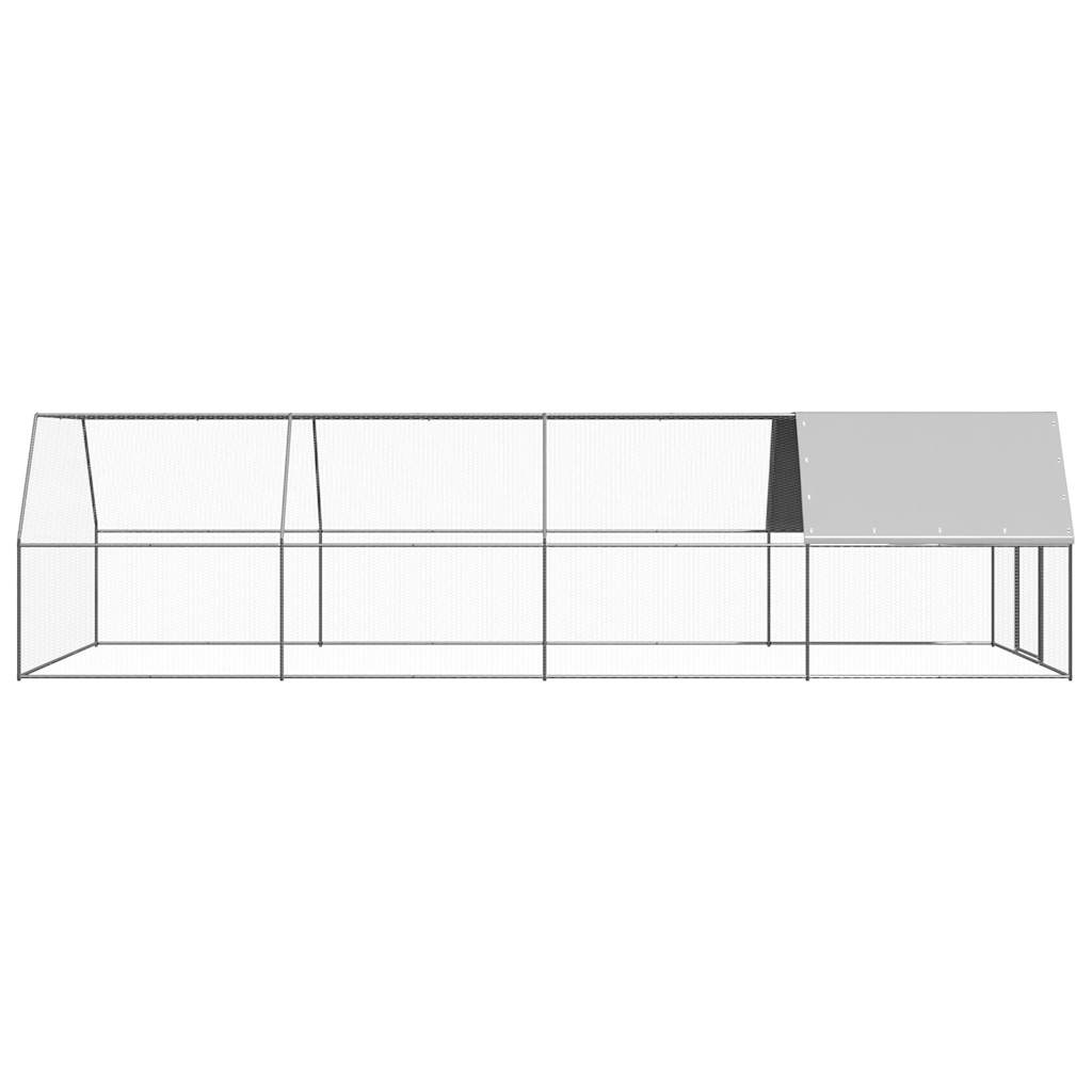 VidaXL Kippenhok 3x8x2m gegalvaniseerd staal
