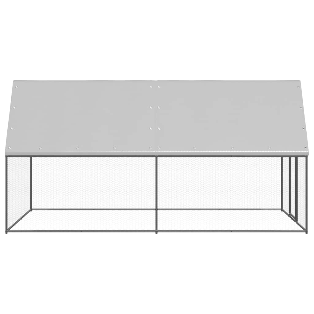 VidaXL Kippenhok 2x4x2m gegalvaniseerd staal