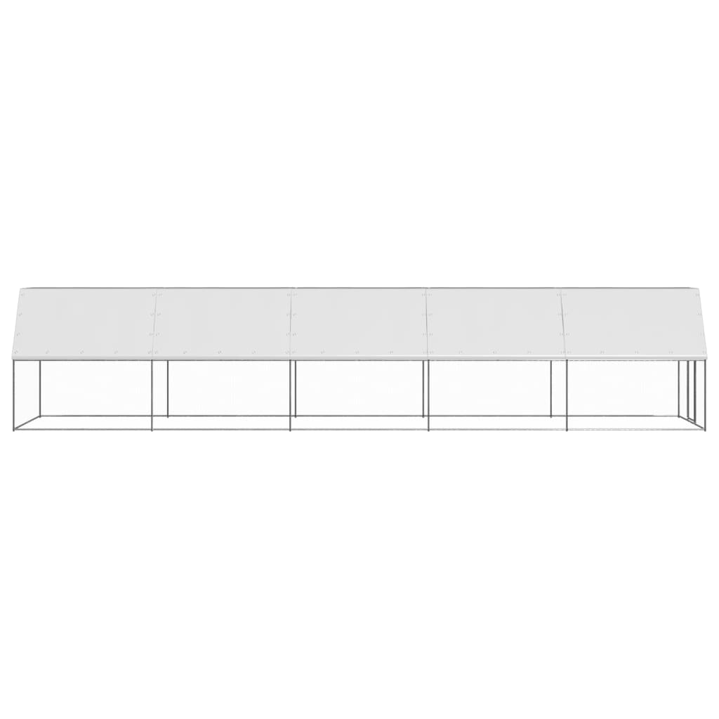 VidaXL Kippenhok 2x10x2m gegalvaniseerd staal