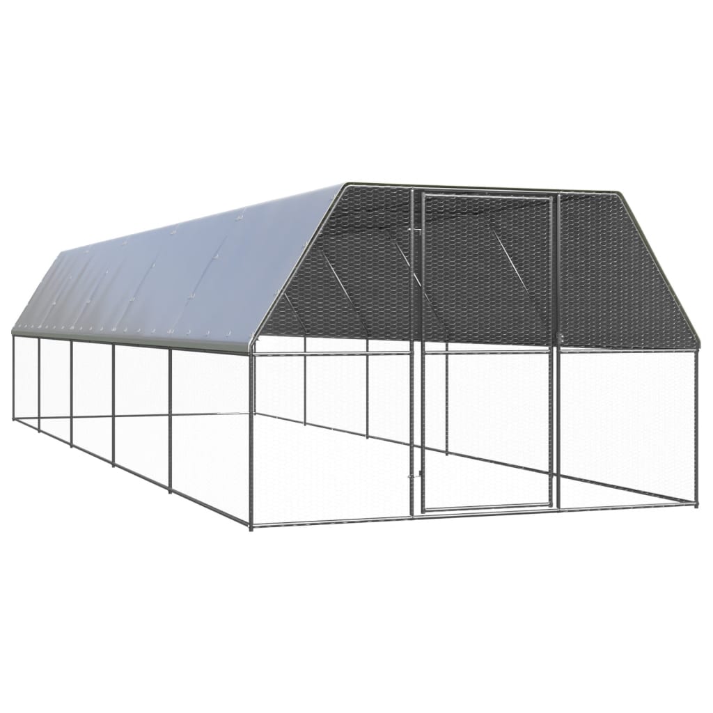 VidaXL Kippenhok 3x10x2m gegalvaniseerd staal