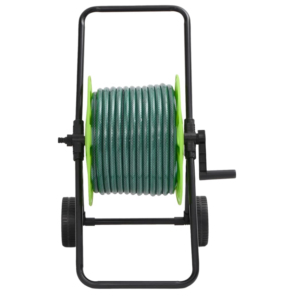 Vidaxl slanghaspelkar met 50 m slang pvc groen