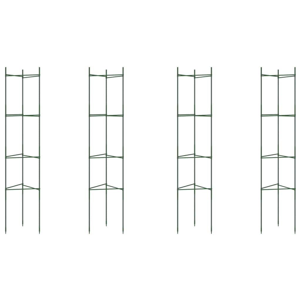 Vidaxl tomatenkooien 4 st 154 cm staal en polypropeen
