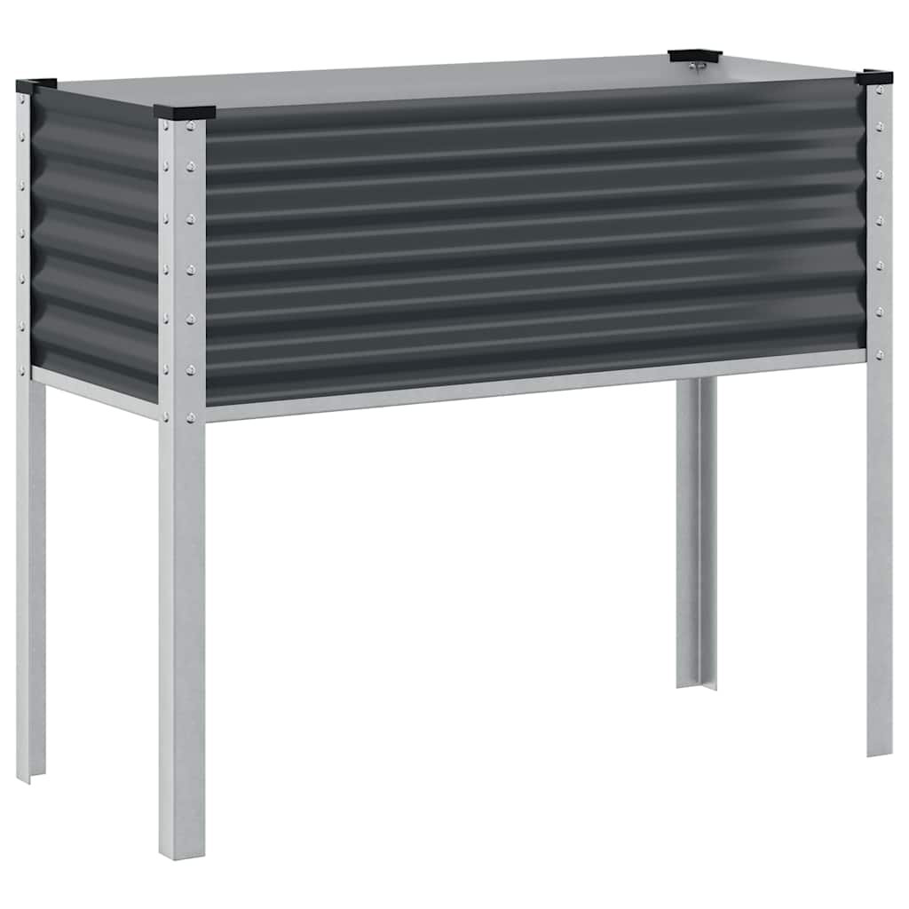 Vidaxl plantenbak antraciet 100x45x90 cm staal