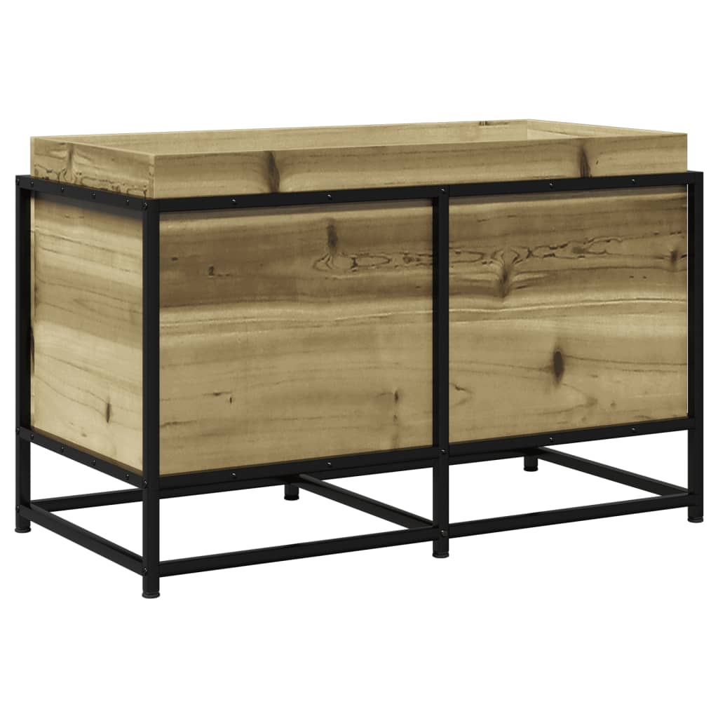 Vidaxl plantenbak 80x40x50 cm geïmpregneerd groenenhout