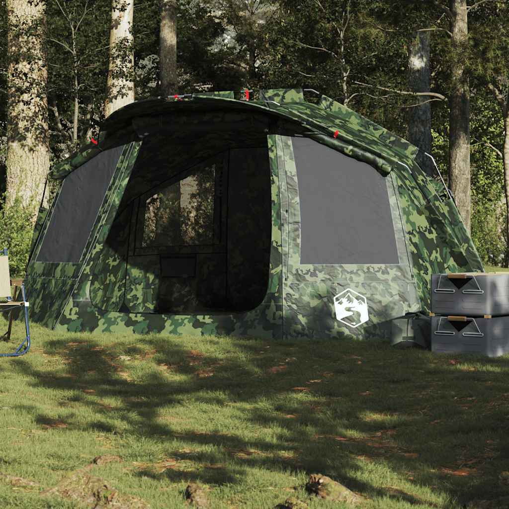 Vidaxl vistent 5-persoons waterdichte camouflage
