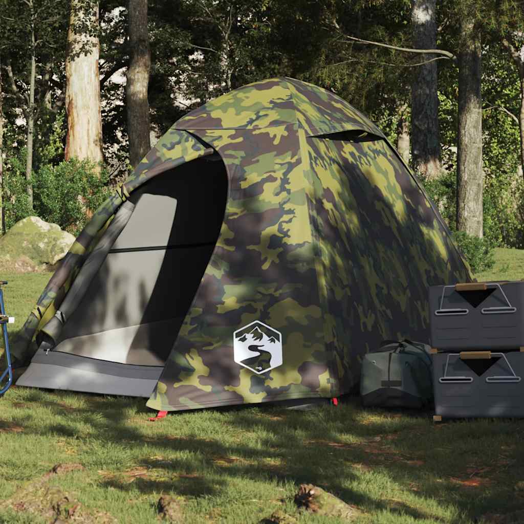 Vidaxl koepeltent 2-persoons waterdichte camouflage
