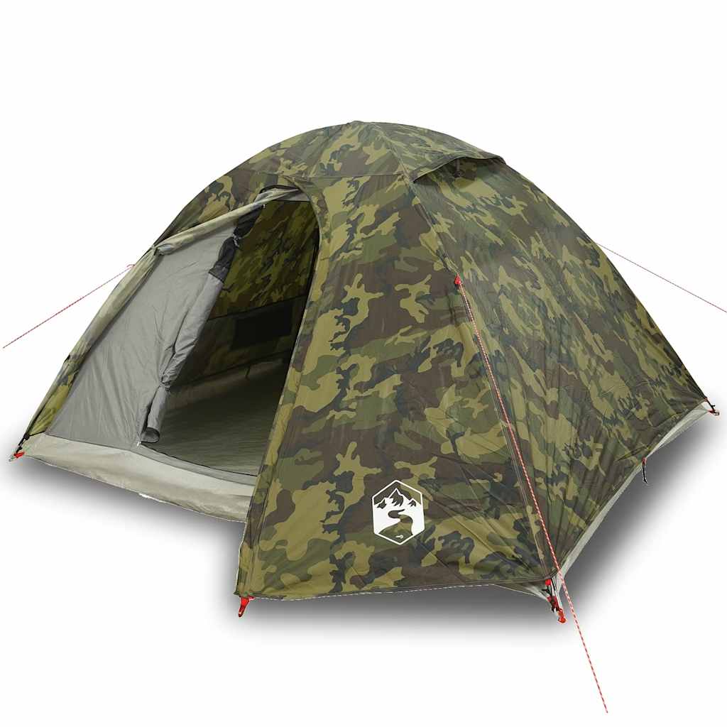 Vidaxl koepeltent 3-persoons waterdichte camouflage