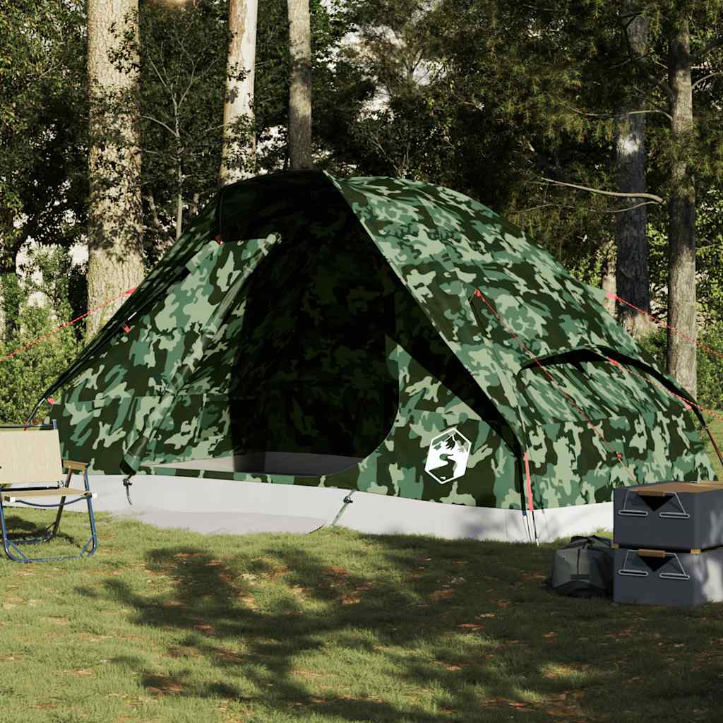 Vidaxl koepeltent 6-persoons waterdichte camouflage