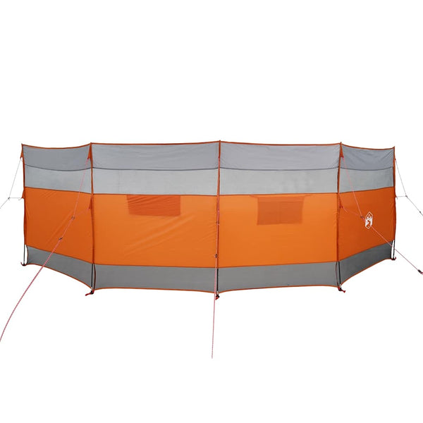 Vidaxl windscherm camping waterdicht 510x153 cm grijs en oranje